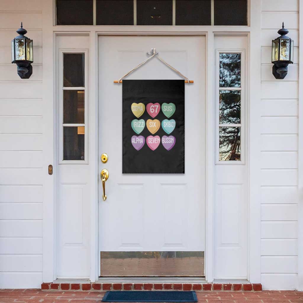 Funny Valentines Day 67 Meme Six Seven Sigma Rizz Heart Kids Garden Flag TS11 Print Your Wear
