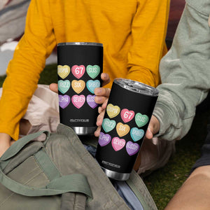 Funny Valentines Day 67 Meme Six Seven Sigma Rizz Heart Kids Tumbler Cup TS11 Print Your Wear