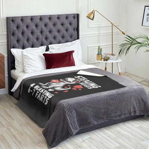 Funny 67 Meme Valentines Day Dinosaur Throw Blanket Stealing Hearts And Blasting 67 Farts TS11 Print Your Wear