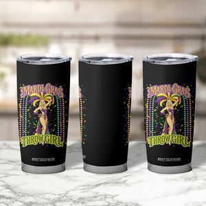 Funny Mardi Gras Throw Girl Tumbler Cup New Orleans Carnival Beads TS11 Print Your Wear