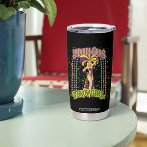 Funny Mardi Gras Throw Girl Tumbler Cup New Orleans Carnival Beads TS11 Print Your Wear