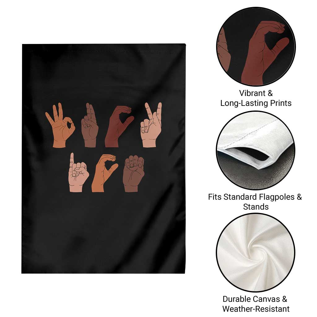 Funny Fuck Hand Sign Language Anti Deportation Garden Flag Chinga La Migra TS11 Print Your Wear