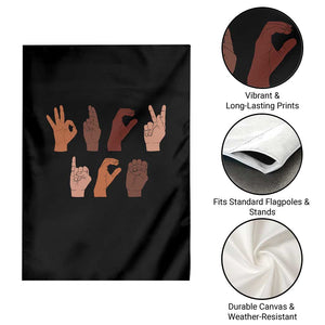 Funny Fuck Hand Sign Language Anti Deportation Garden Flag Chinga La Migra TS11 Print Your Wear