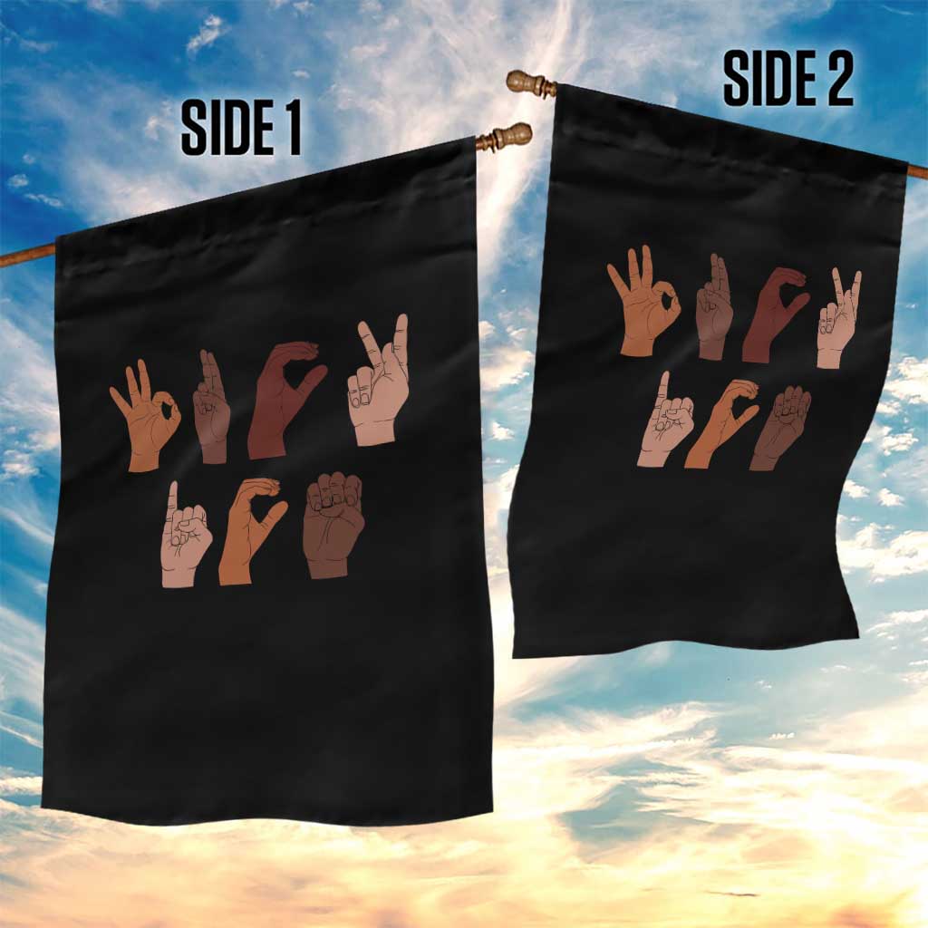 Funny Fuck Hand Sign Language Anti Deportation Garden Flag Chinga La Migra TS11 Print Your Wear