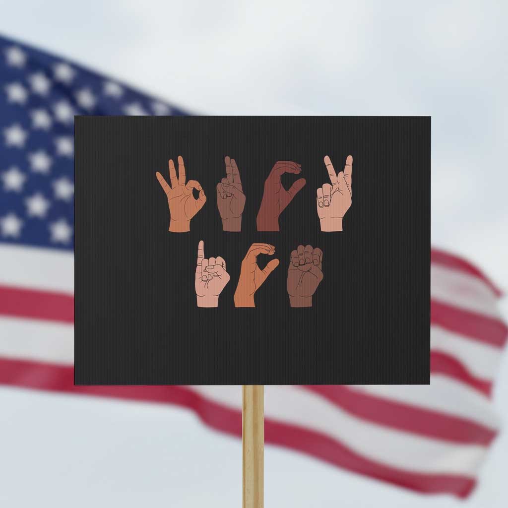 Funny Fuck Hand Sign Language Anti Deportation Protest Sign Chinga La Migra TS11 Horizontal 18