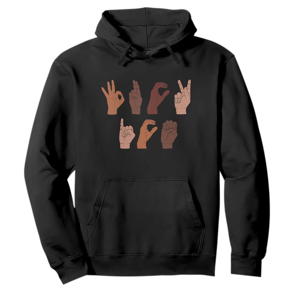 Funny Fuck Hand Sign Language Anti Deportation Hoodie Chinga La Migra TS11 Black Print Your Wear