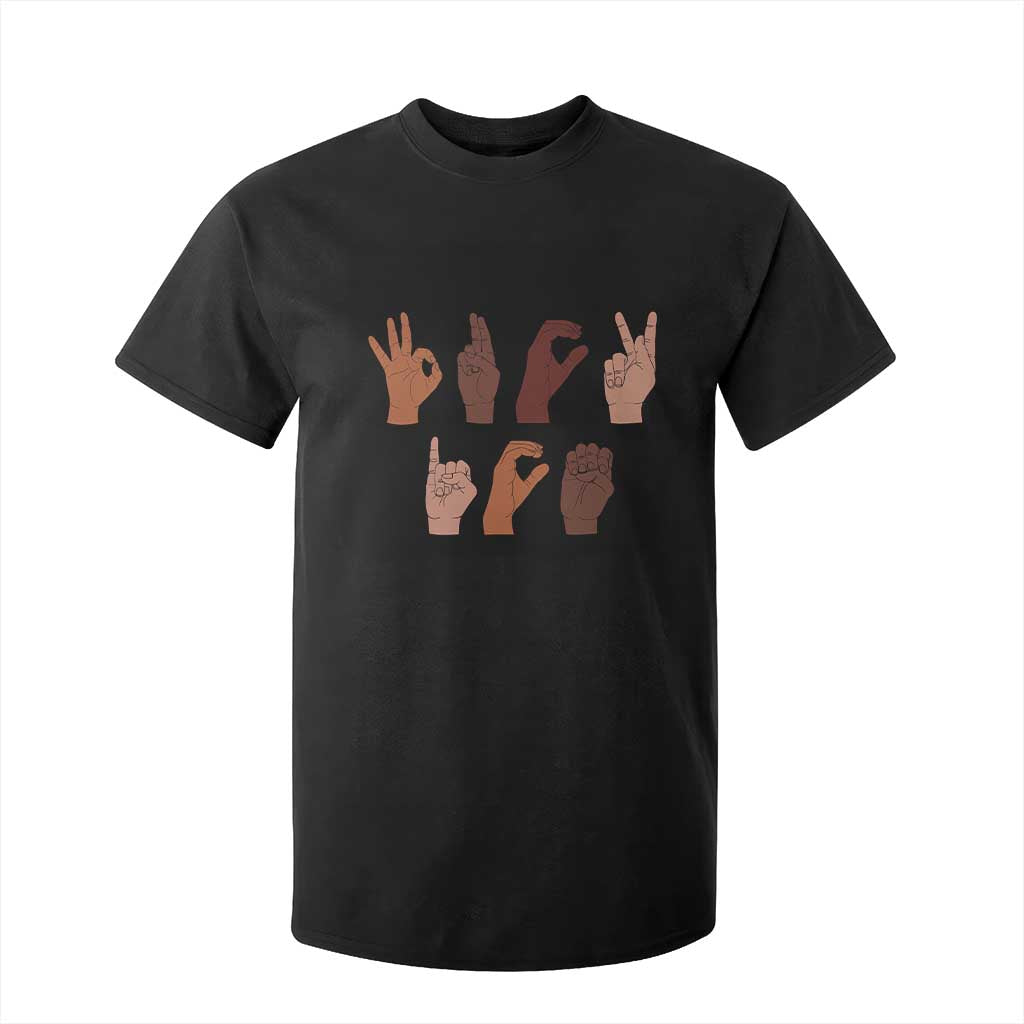 Funny Fuck Hand Sign Language Anti Deportation T Shirt For Kid Chinga La Migra TS11 Black Print Your Wear