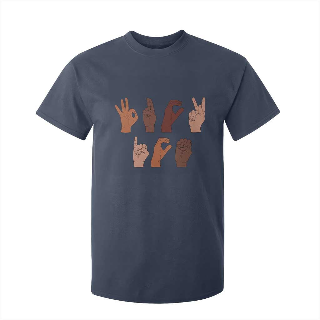Funny Fuck Hand Sign Language Anti Deportation T Shirt For Kid Chinga La Migra TS11 Navy Print Your Wear