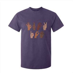 Funny Fuck Hand Sign Language Anti Deportation T Shirt For Kid Chinga La Migra TS11 Purple Print Your Wear