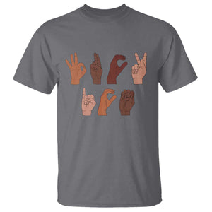Funny Fuck Hand Sign Language Anti Deportation T Shirt Chinga La Migra TS11 Charcoal Print Your Wear