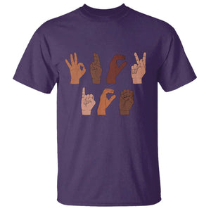 Funny Fuck Hand Sign Language Anti Deportation T Shirt Chinga La Migra TS11 Purple Print Your Wear
