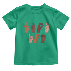 Funny Fuck Hand Sign Language Anti Deportation Toddler T Shirt Chinga La Migra TS11 Irish Green Print Your Wear