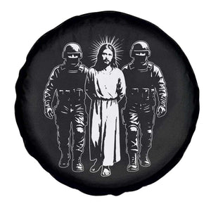 Jesus Arrested Parody Spare Tire Cover Funny Immigrant Rights Political Protest TS11 Print Your Wear