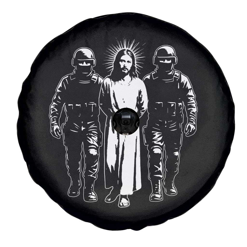 Jesus Arrested Parody Spare Tire Cover Funny Immigrant Rights Political Protest TS11 Print Your Wear