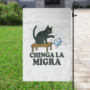 Chinga La Migra Garden Flag Funny Immigration Rights Cat Political TS11 Print Your Wear