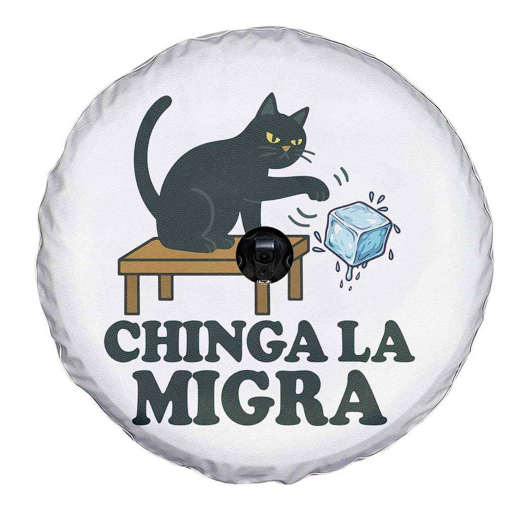 Chinga La Migra Spare Tire Cover Funny Immigration Rights Cat Political TS11 Print Your Wear