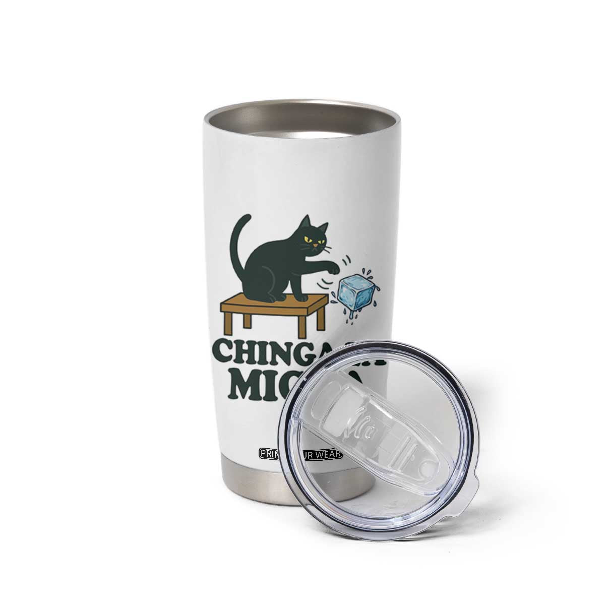 Chinga La Migra Tumbler Cup Funny Immigration Rights Cat Political TS11 Print Your Wear