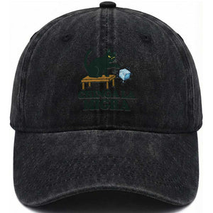 Chinga La Migra Washed Cotton Baseball Cap Funny Immigration Rights Cat Political TS11 Print Your Wear