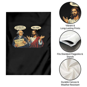 Funny Its Like They Didnt Listen At All Bro Same Meme Garden Flag TS11 Print Your Wear