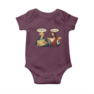 Funny Its Like They Didnt Listen At All Bro Same Meme Baby Onesie TS11 Maroon Print Your Wear