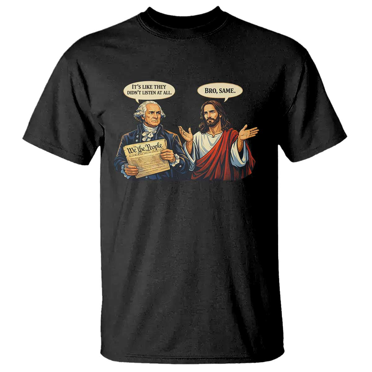 Funny Its Like They Didnt Listen At All Bro Same Meme T Shirt - Viral Internet Humor Tee TS11 Black Print Your Wear
