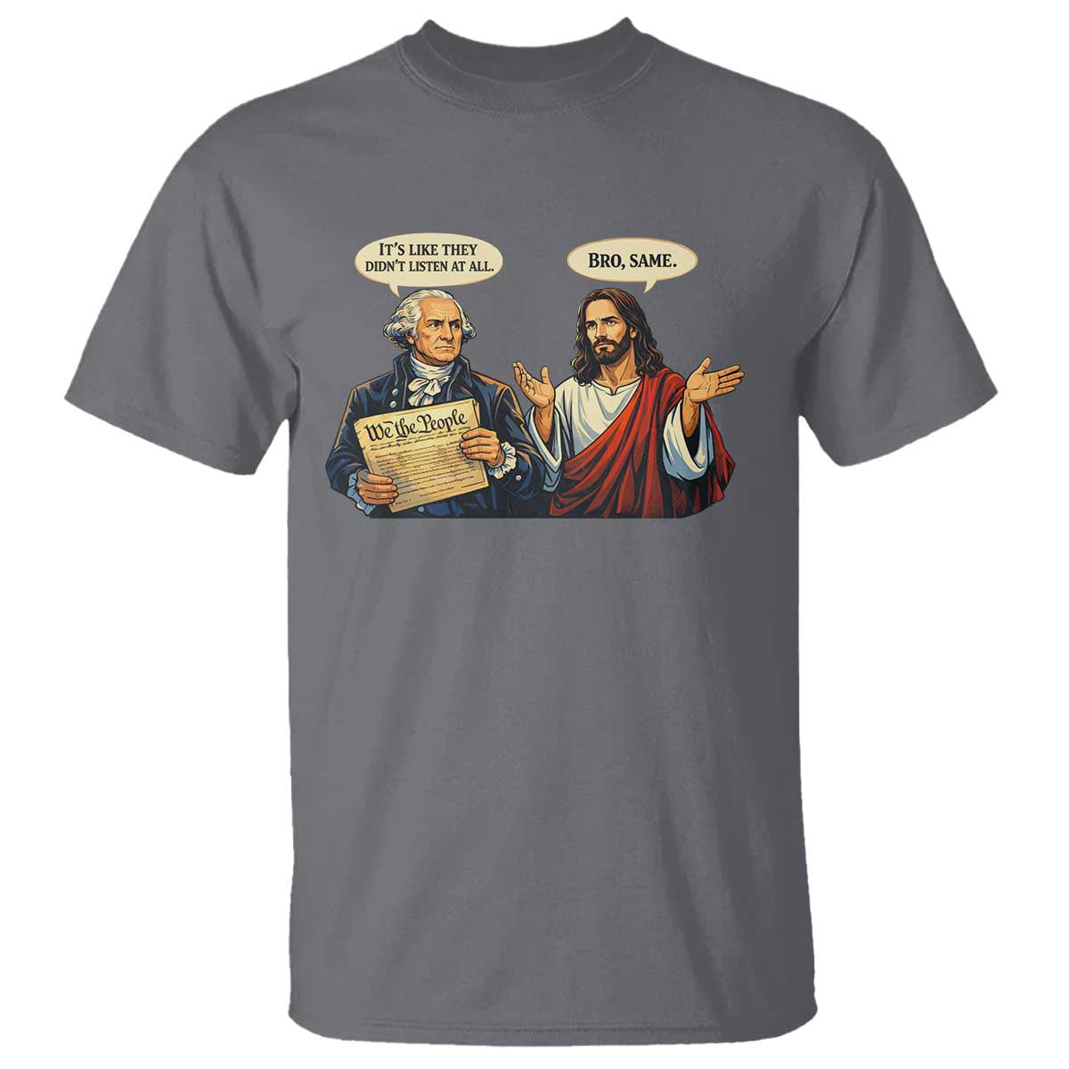 Funny Its Like They Didnt Listen At All Bro Same Meme T Shirt - Viral Internet Humor Tee TS11 Charcoal Print Your Wear