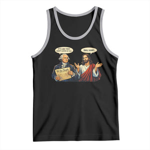 Funny Its Like They Didnt Listen At All Bro Same Meme Tank Top TS11 Black Athletic Heather Print Your Wear