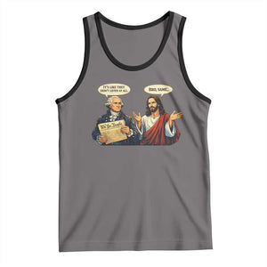 Funny Its Like They Didnt Listen At All Bro Same Meme Tank Top TS11 Deep Heather Black Print Your Wear