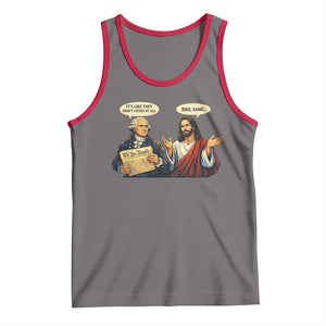 Funny Its Like They Didnt Listen At All Bro Same Meme Tank Top TS11 Deep Heather Red Print Your Wear