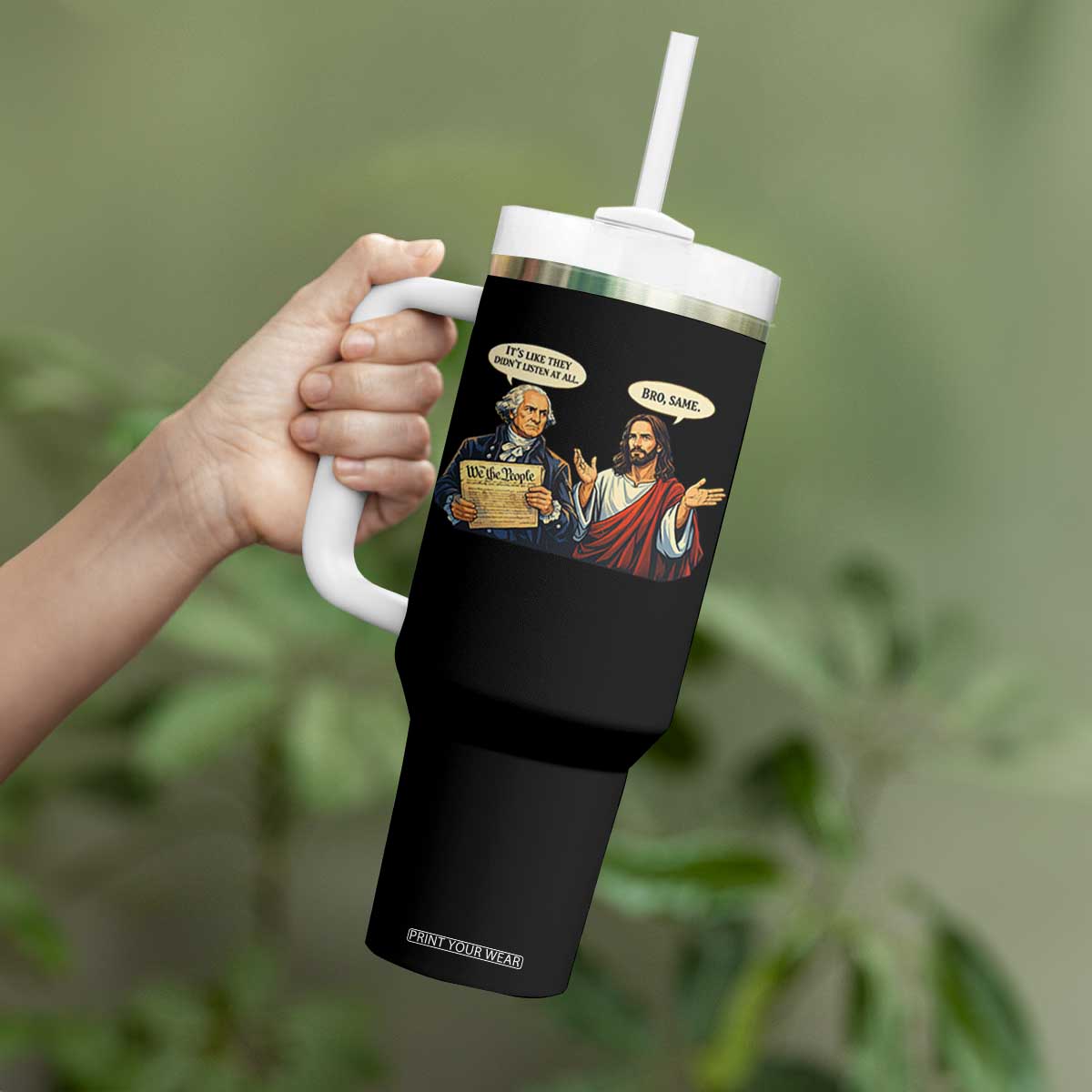 Funny Its Like They Didnt Listen At All Bro Same Meme Tumbler With Handle TS11 Print Your Wear