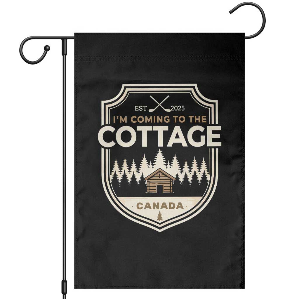 I Am Coming To The Cottage Garden Flag Funny Romance Hockey TS11 Black Print Your Wear