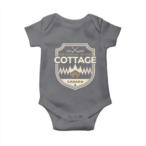 I Am Coming To The Cottage Baby Onesie - Funny Romance Hockey Humor Baby Gift TS11 Charcoal Print Your Wear