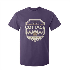 I Am Coming To The Cottage T Shirt For Kid Funny Romance Hockey TS11 Purple Print Your Wear