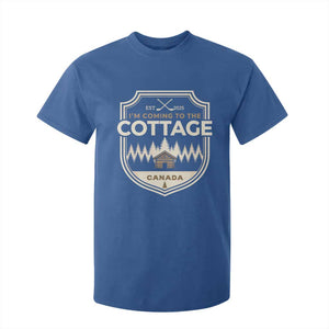 I Am Coming To The Cottage T Shirt For Kid Funny Romance Hockey TS11 Royal Blue Print Your Wear