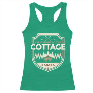 I Am Coming To The Cottage Racerback Tank Top Funny Romance Hockey TS11 Irish Green Print Your Wear