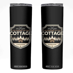 I Am Coming To The Cottage Skinny Tumbler Funny Romance Hockey TS11 Black Print Your Wear
