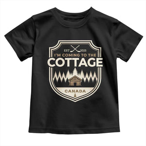 I Am Coming To The Cottage Toddler T Shirt Funny Romance Hockey TS11 Black Print Your Wear