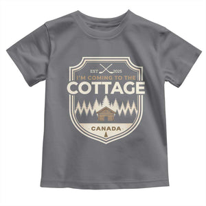 I Am Coming To The Cottage Toddler T Shirt Funny Romance Hockey TS11 Charcoal Print Your Wear