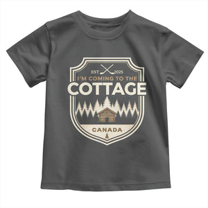 I Am Coming To The Cottage Toddler T Shirt Funny Romance Hockey TS11 Dark Heather Print Your Wear