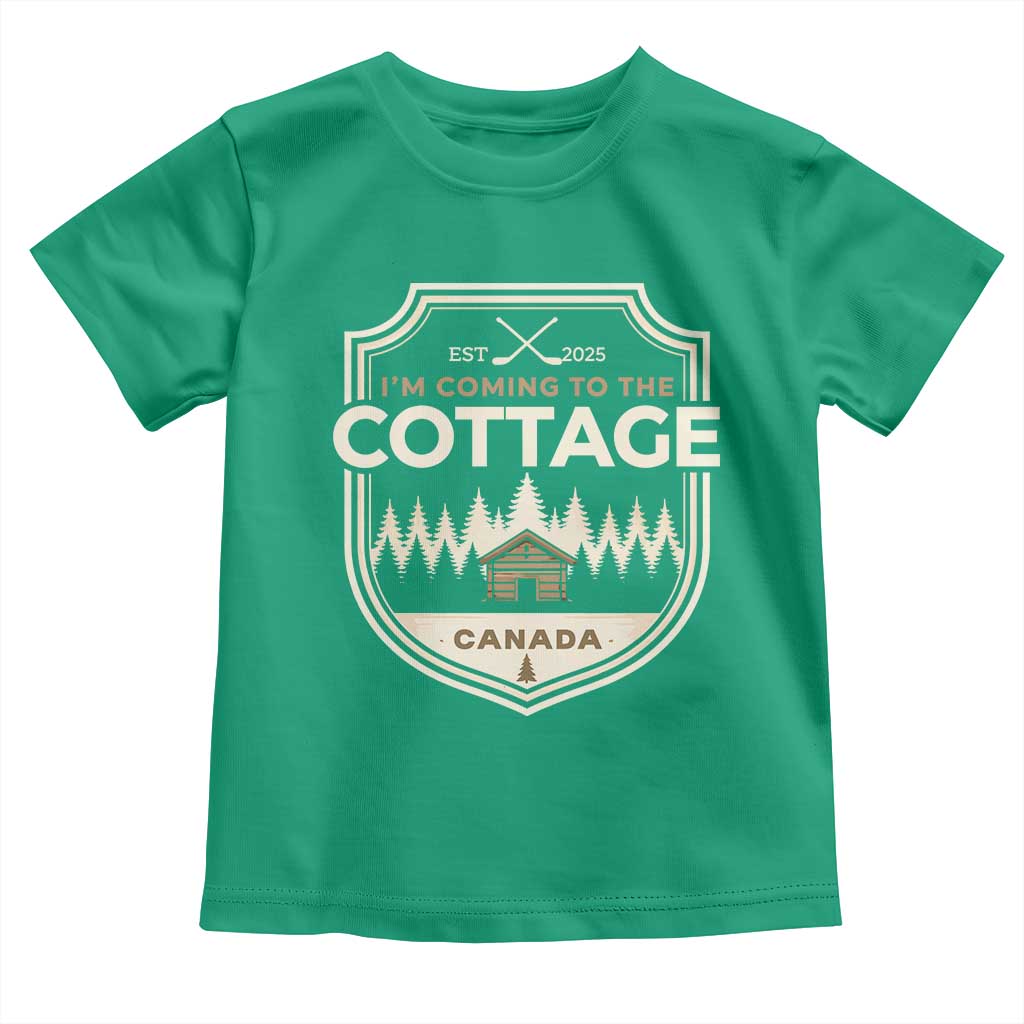 I Am Coming To The Cottage Toddler T Shirt Funny Romance Hockey TS11 Irish Green Print Your Wear