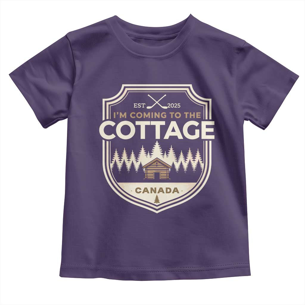 I Am Coming To The Cottage Toddler T Shirt Funny Romance Hockey TS11 Purple Print Your Wear
