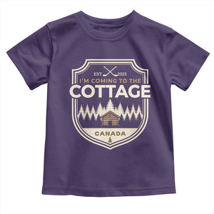 I Am Coming To The Cottage Toddler T Shirt Funny Romance Hockey TS11 Purple Print Your Wear