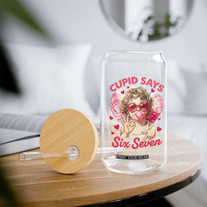 Funny 67 Valentines Day Glass Can Cupid Say Six Seven 67 Meme TS11 Print Your Wear