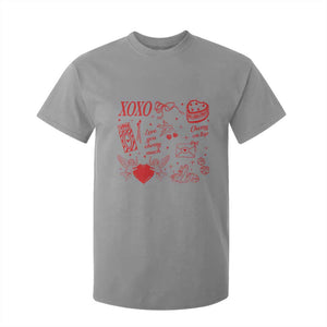 Xoxo Valentines Day T Shirt For Kid Love You Cherry Much Vintage Coquette TS11 Sport Gray Print Your Wear