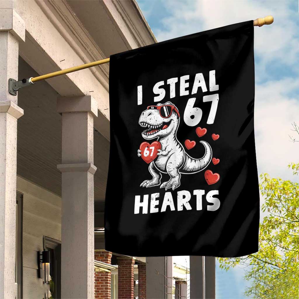Funny I Steal 67 Hearts Valentines Day Six Seven Meme Garden Flag TS11 Print Your Wear
