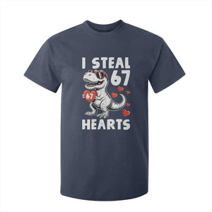 Funny I Steal 67 Hearts Valentines Day Six Seven Meme T Shirt For Kid TS11 Navy Print Your Wear