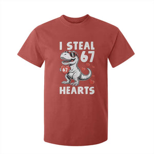 Funny I Steal 67 Hearts Valentines Day Six Seven Meme T Shirt For Kid TS11 Red Print Your Wear