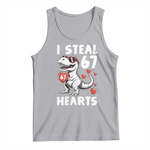 Funny I Steal 67 Hearts Valentines Day Six Seven Meme Tank Top TS11 Athletic Heather Print Your Wear