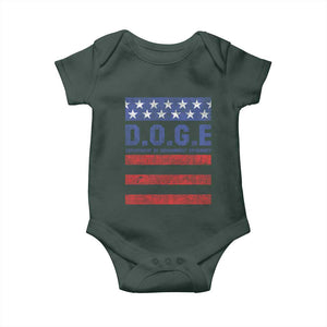 Trump Musk DOGE Baby Onesie Department Of Government Efficiency Vintage American Flag Stripes TS11 Print Your Wear