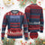 Trump Musk DOGE Knit Sweatshirt Department Of Government Efficiency Vintage American Flag Stripes TS11 Burgundy Print Your Wear